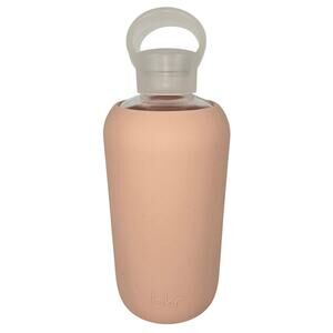 BKR 32oz GLASS WATER BOTTLE – LUXURY BPA-FREE W/ SMOOTH SILICONE SLEEVE (NAKED)